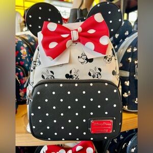 Disney Minnie Mouse Polka Back Pack BRAND NEW